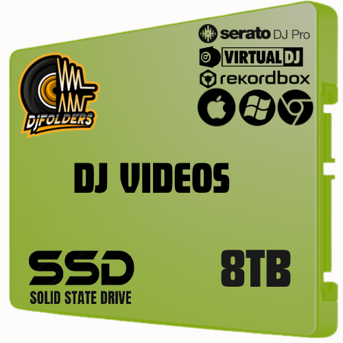 8TB VDJ Ready Solid State Drive [DJ Music Videos]